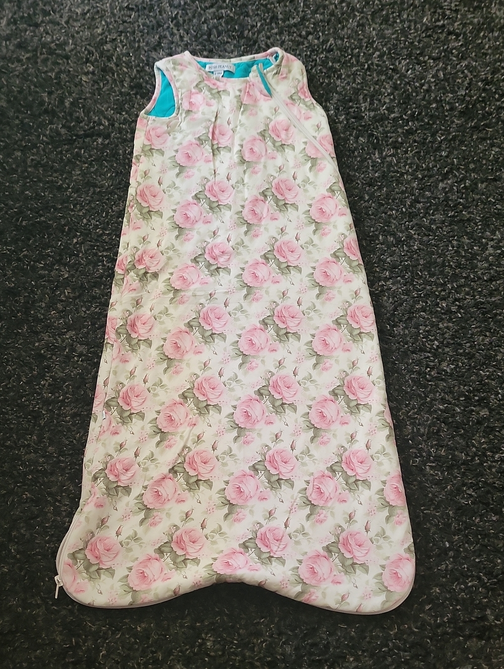 Posh Peanut Pink Rose Floral Sleeveless Sleep Sack